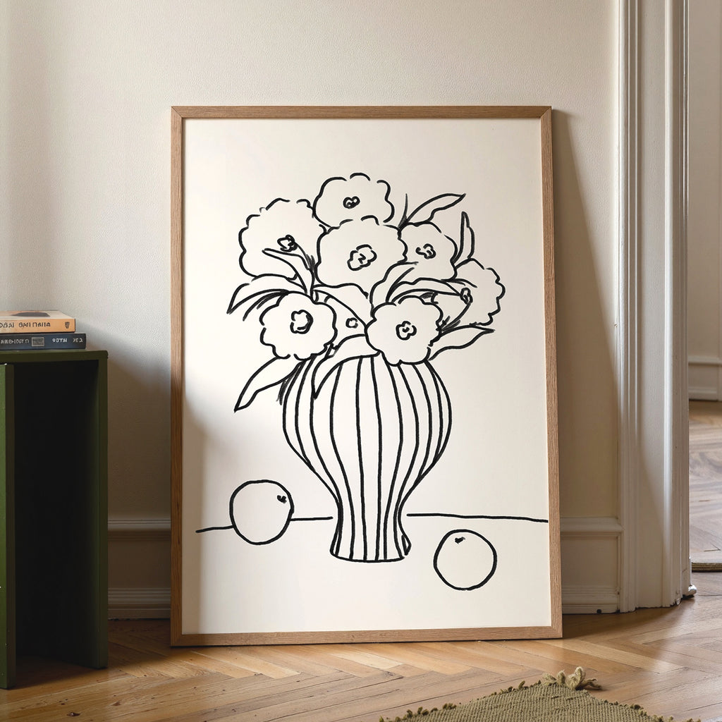 Vază cu Flori Print de Artă