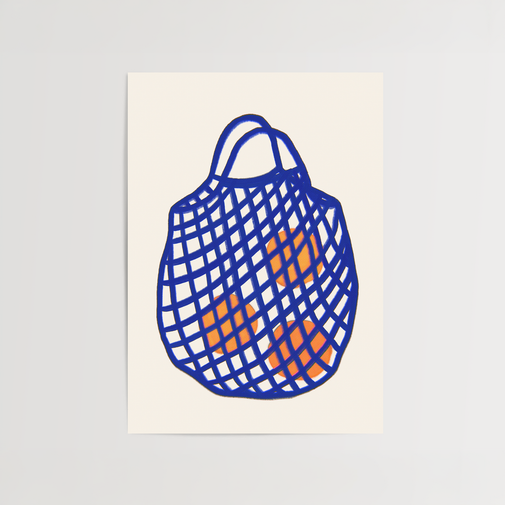 Sacoșă cu Portocale Print de Artă