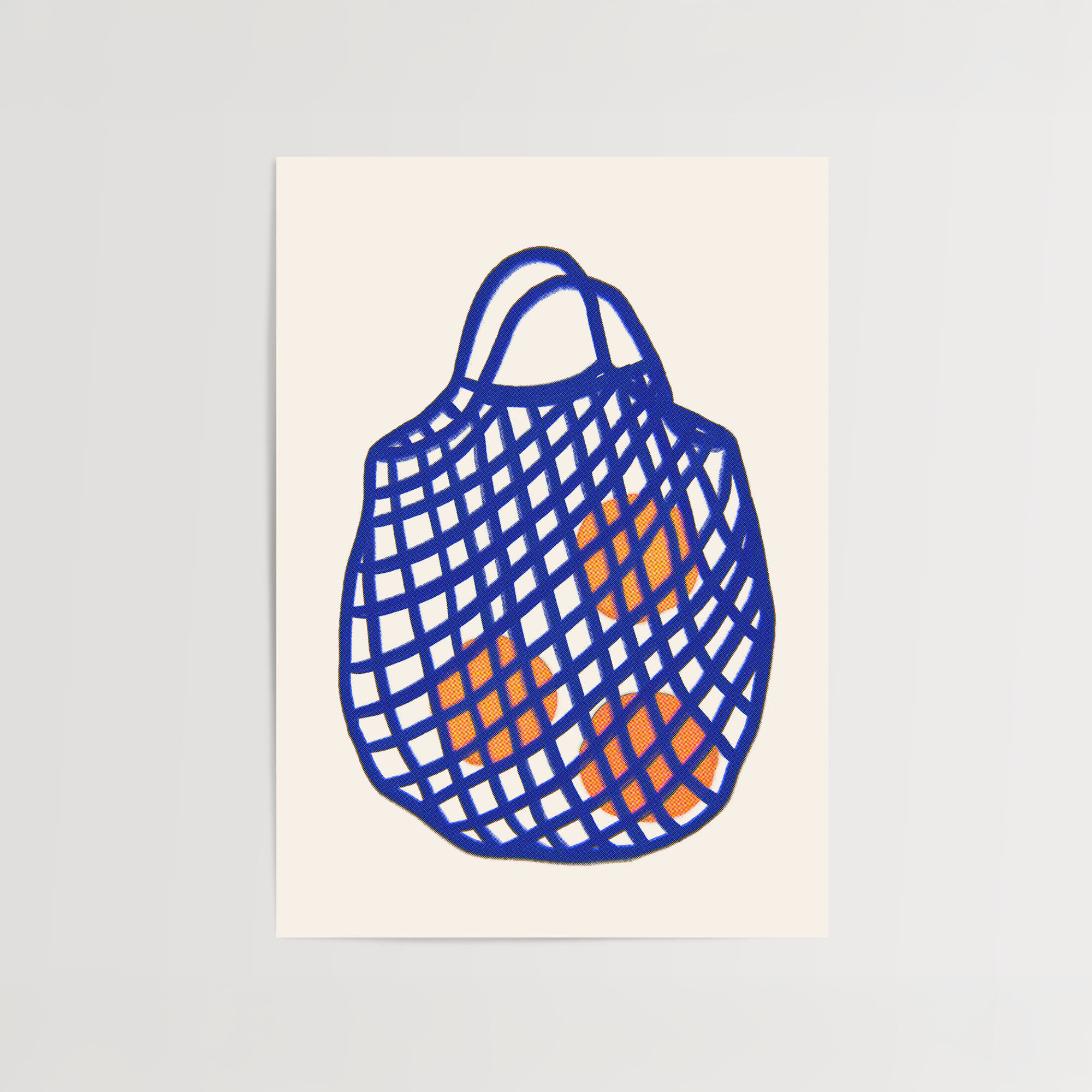 Sacoșă cu Portocale Print de Artă