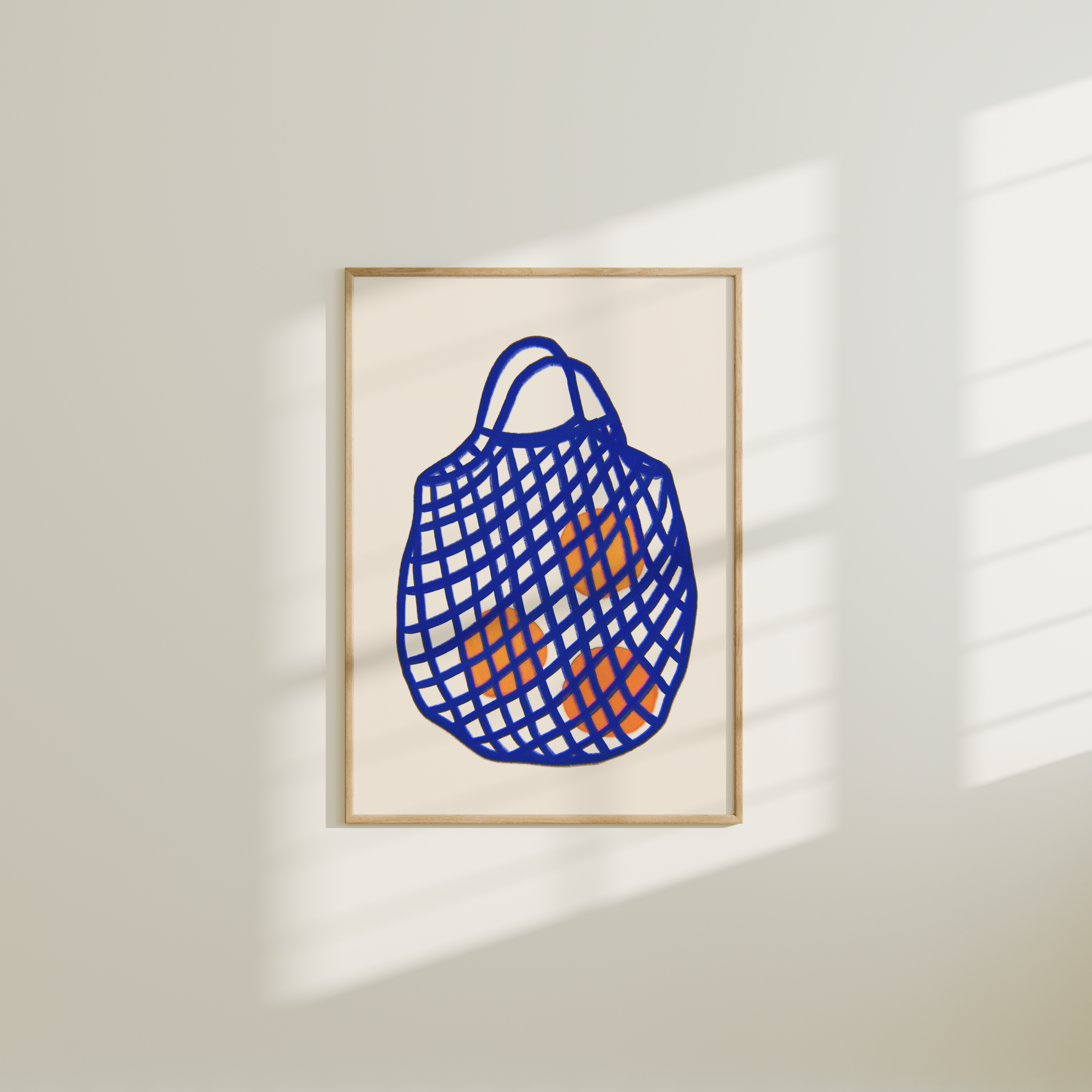 Sacoșă cu Portocale Print de Artă