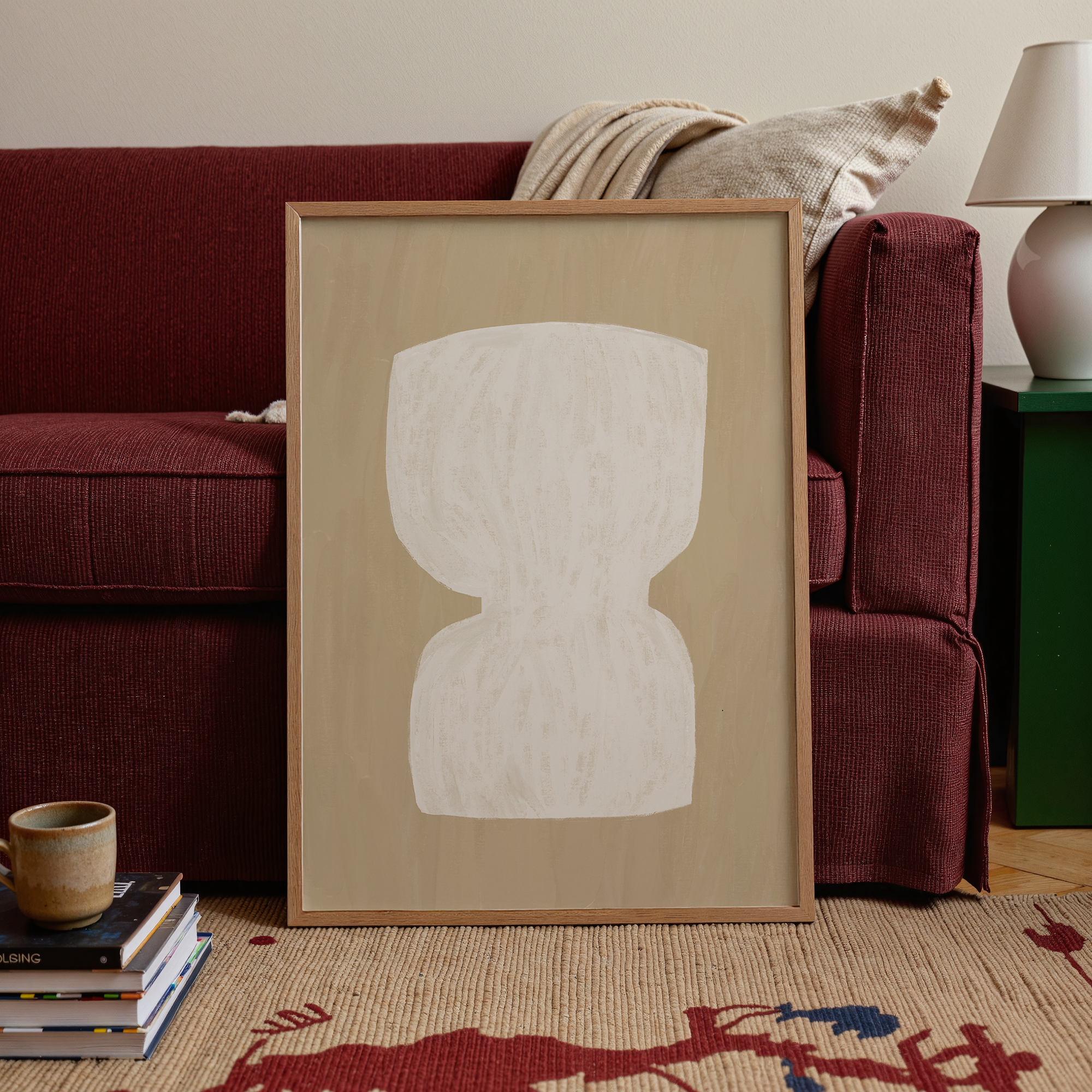 Minimalist Painted Vase Print de Artă