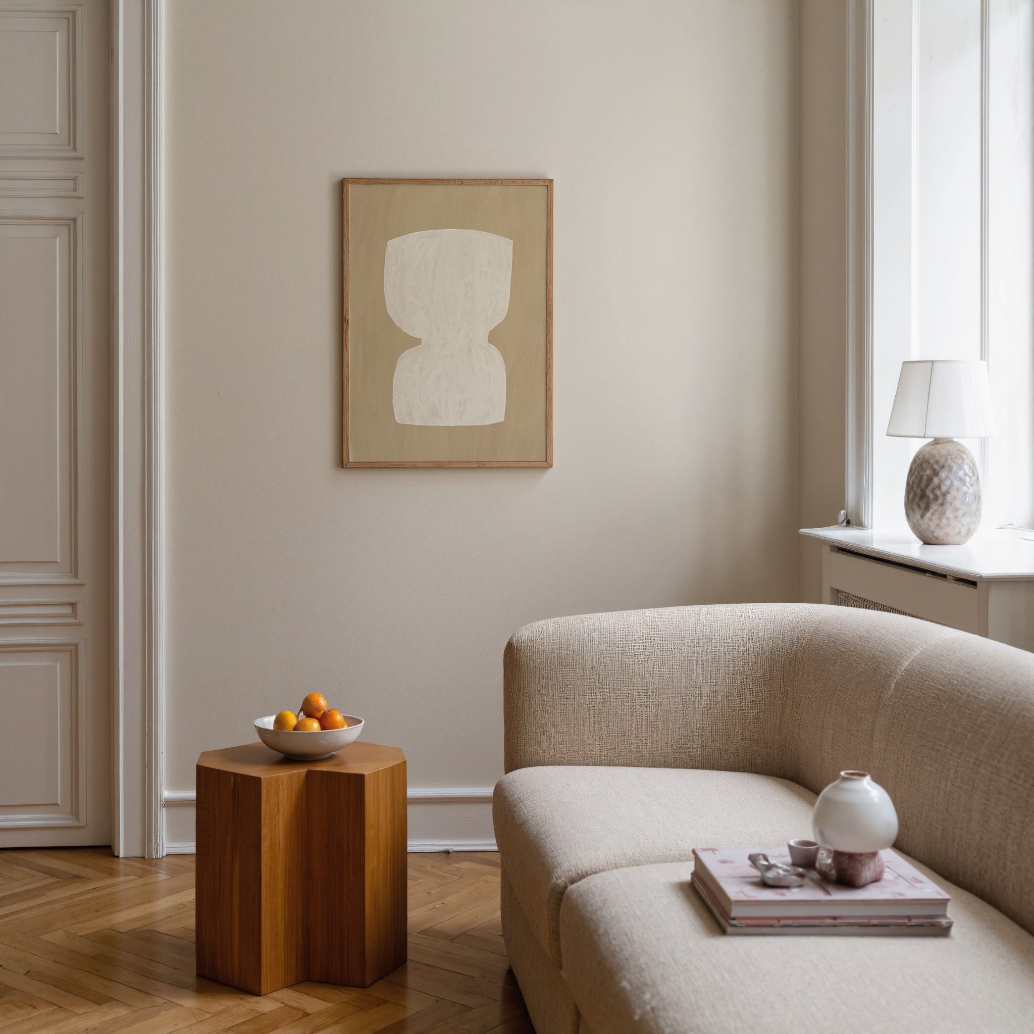 Minimalist Painted Vase Print de Artă