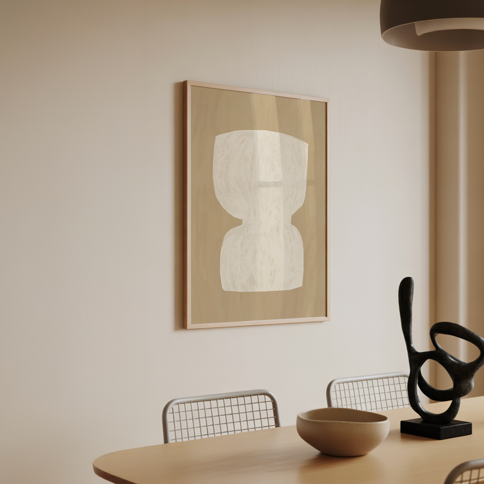 Minimalist Painted Vase Print de Artă