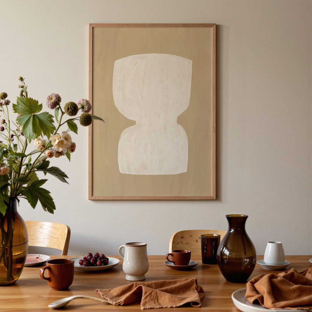 Minimalist Painted Vase Print de Artă