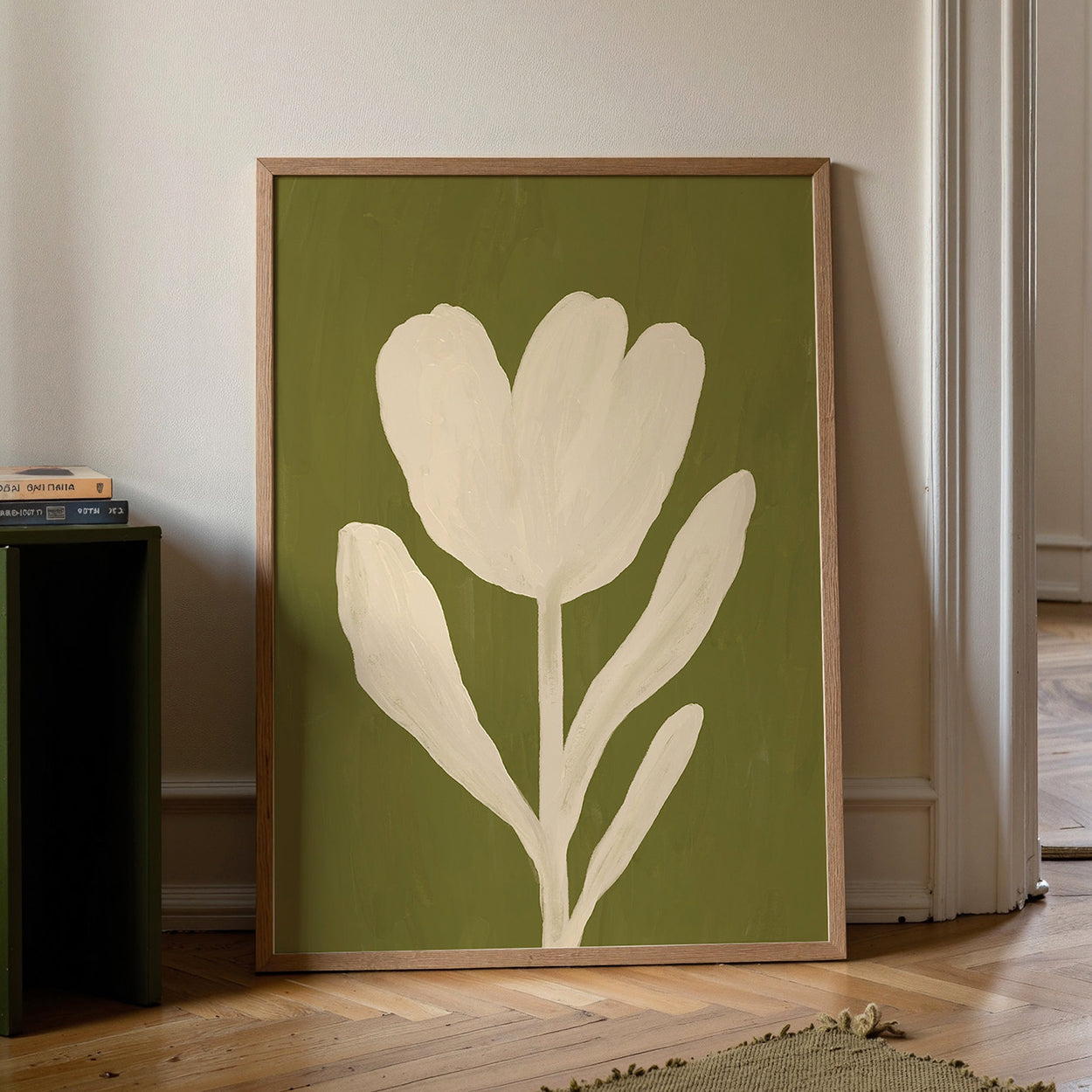 Minimalist Painted Tulip Print de Artă