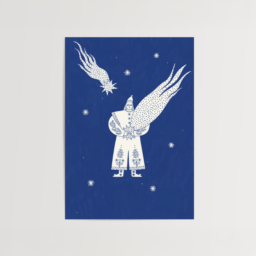 Celestial Folk -  Boy Star Guardian Print de Artă