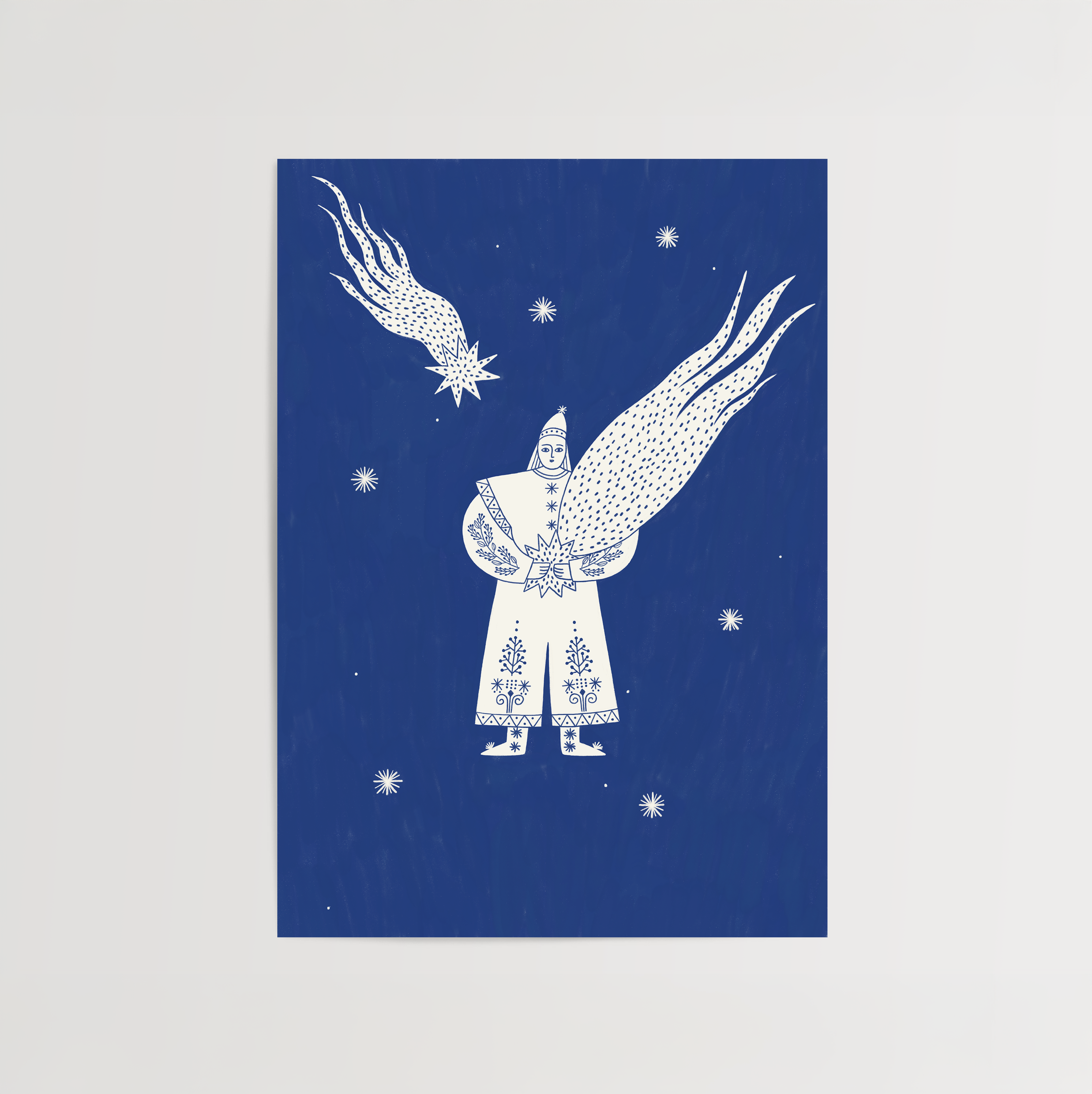 Celestial Folk -  Boy Star Guardian Print de Artă
