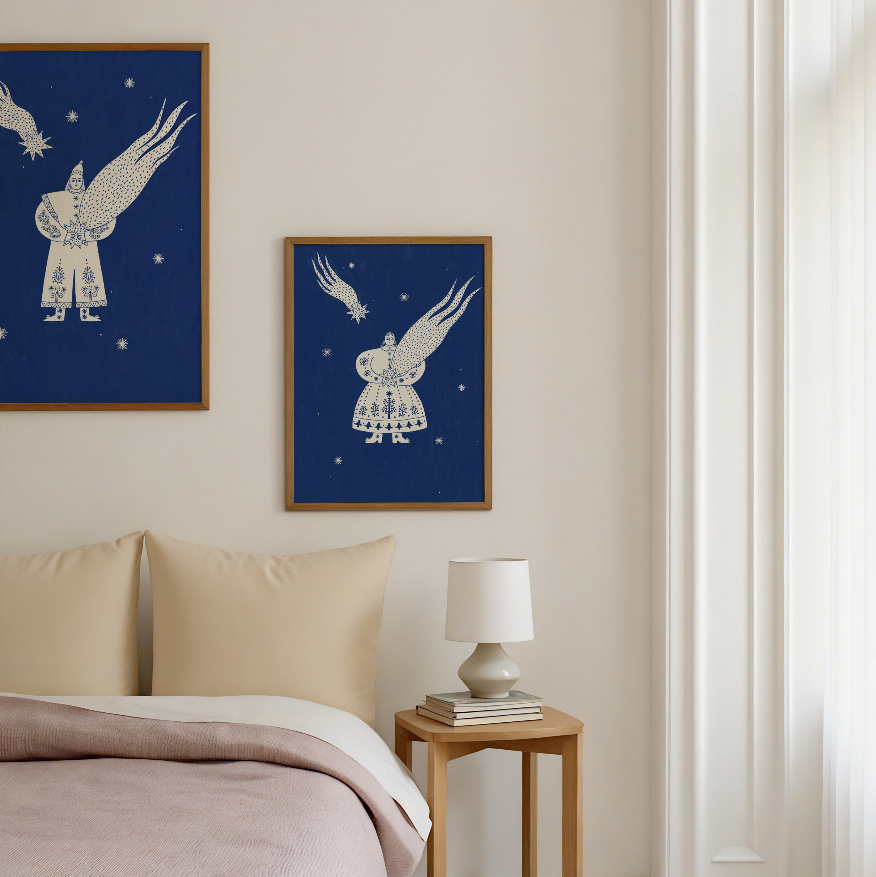 Celestial Folk -  Girl Star Guardian Print de Artă