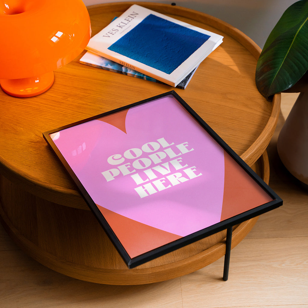 Cool People Leave Here Print de Artă