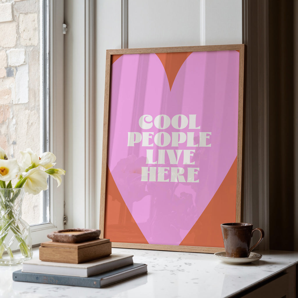 Cool People Leave Here Print de Artă