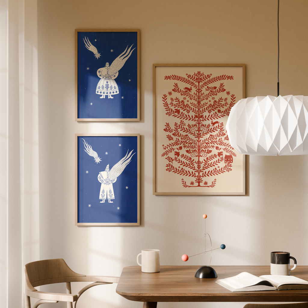 Celestial Folk -  Boy Star Guardian Print de Artă