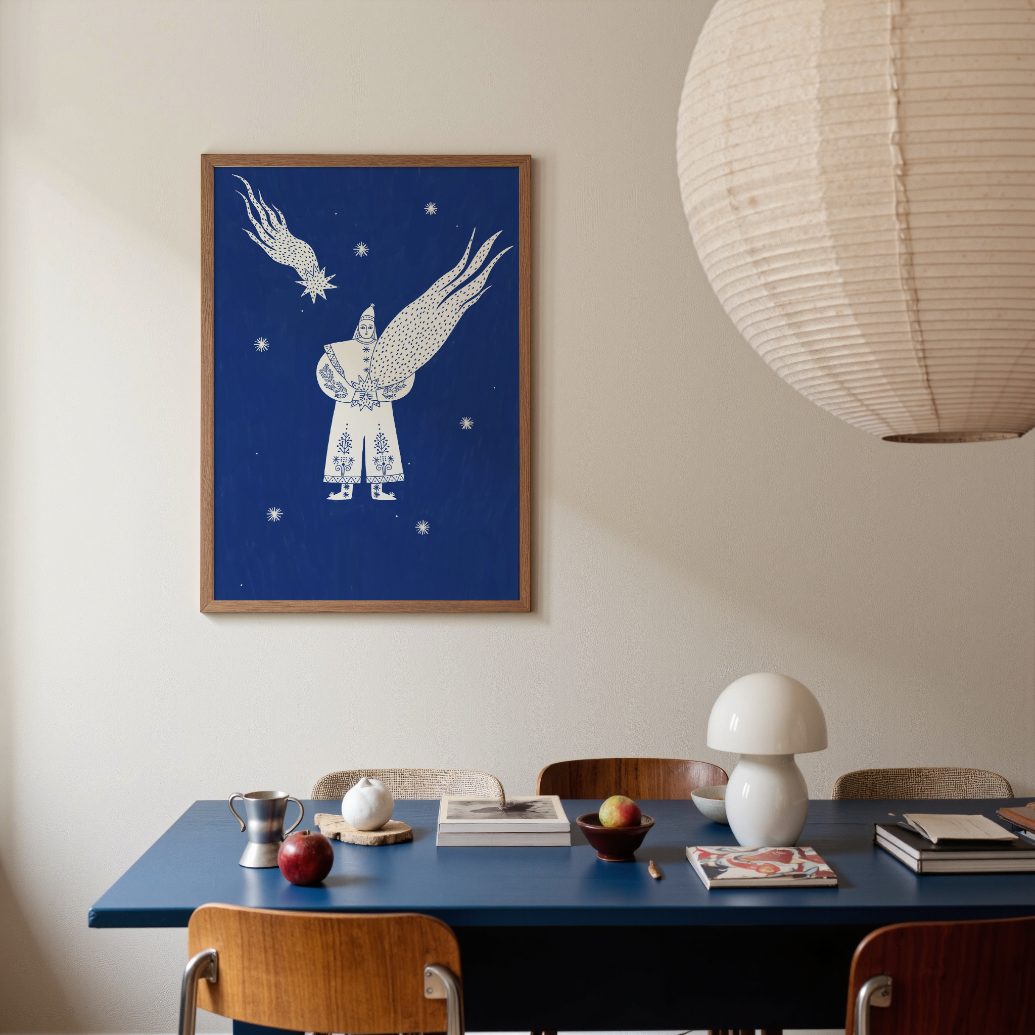 Celestial Folk -  Boy Star Guardian Print de Artă