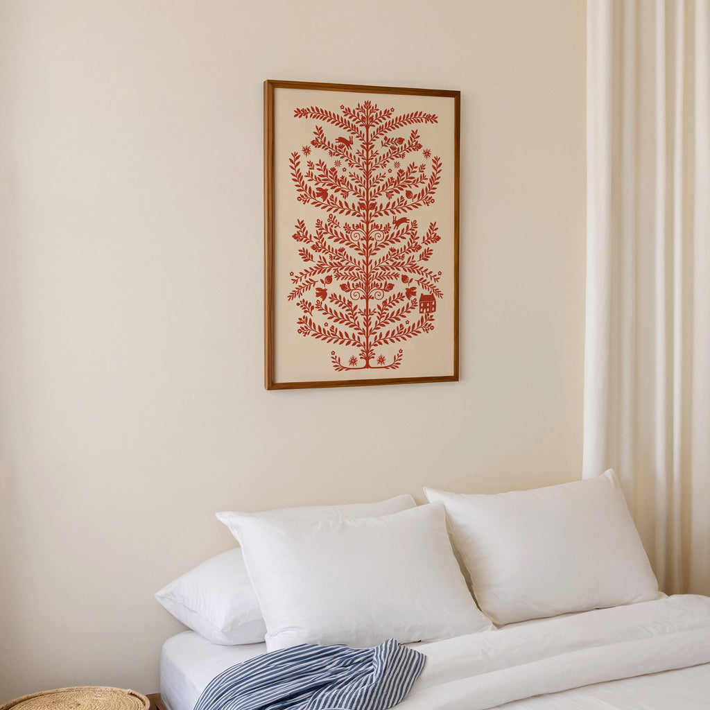 Scandinavian Folk Tree Print de Artă