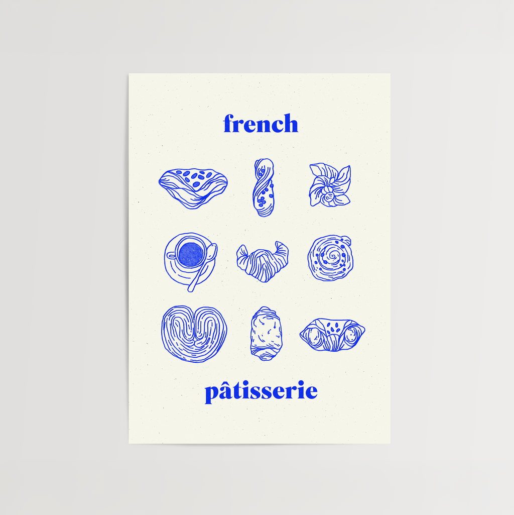 French Patisserie Print de Artă