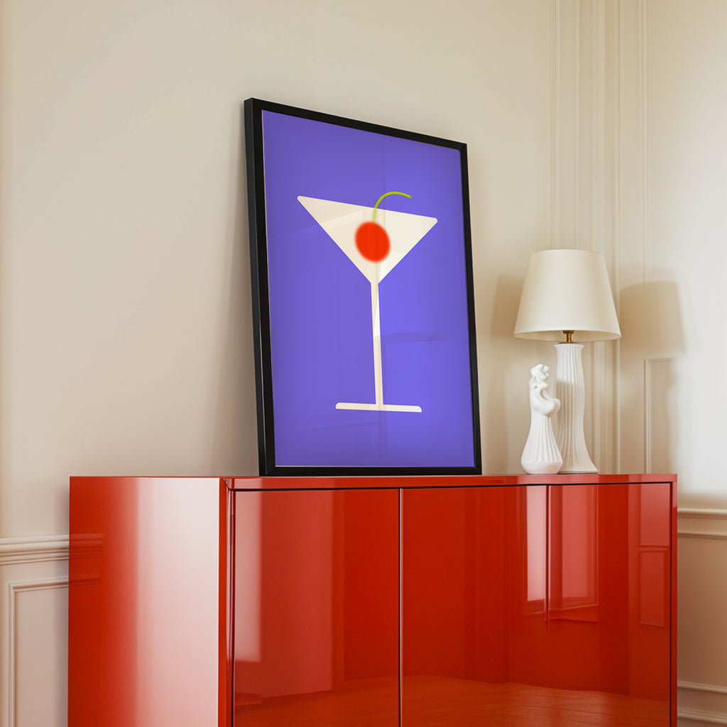 Cherry Cocktail Print de Artă