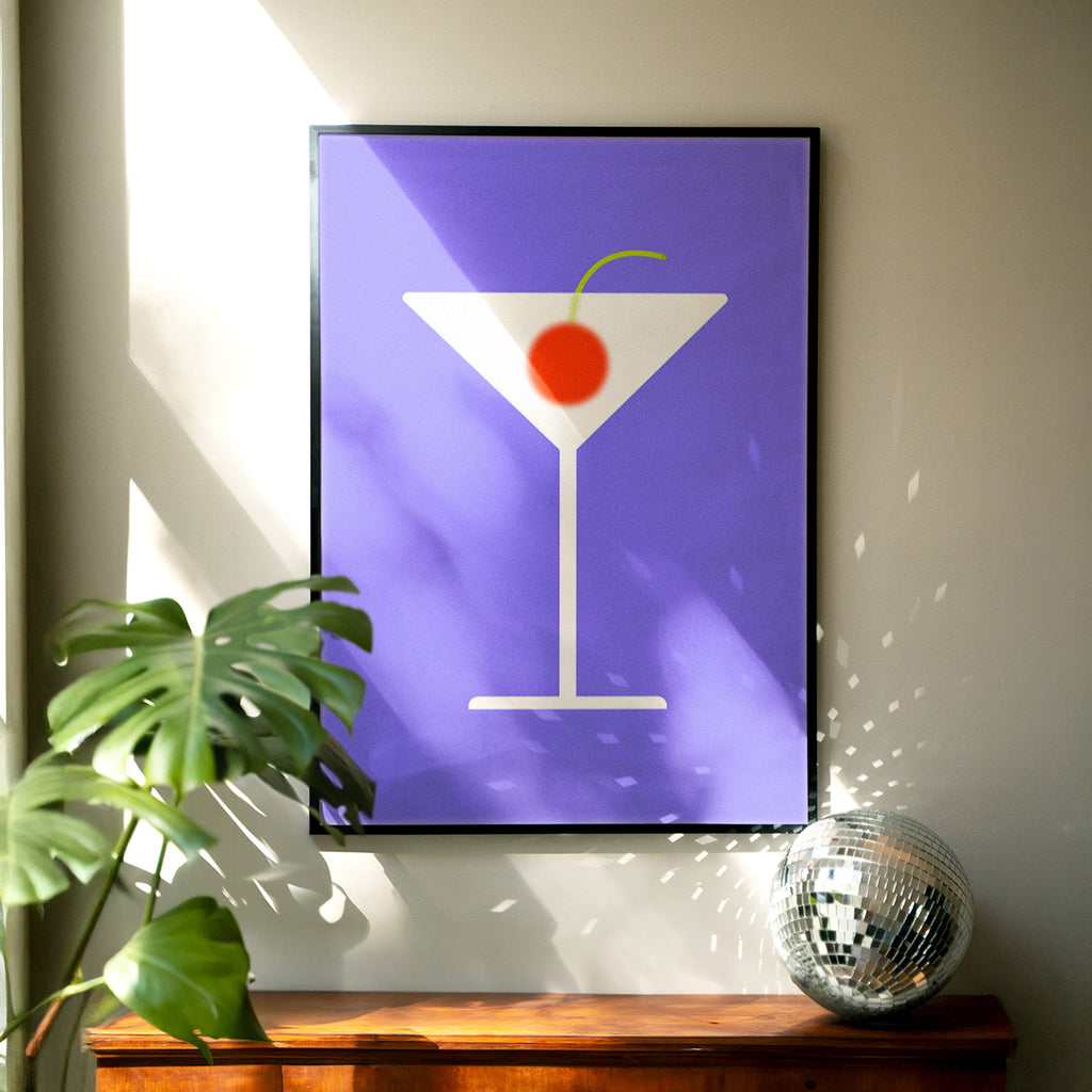 Cherry Cocktail Print de Artă