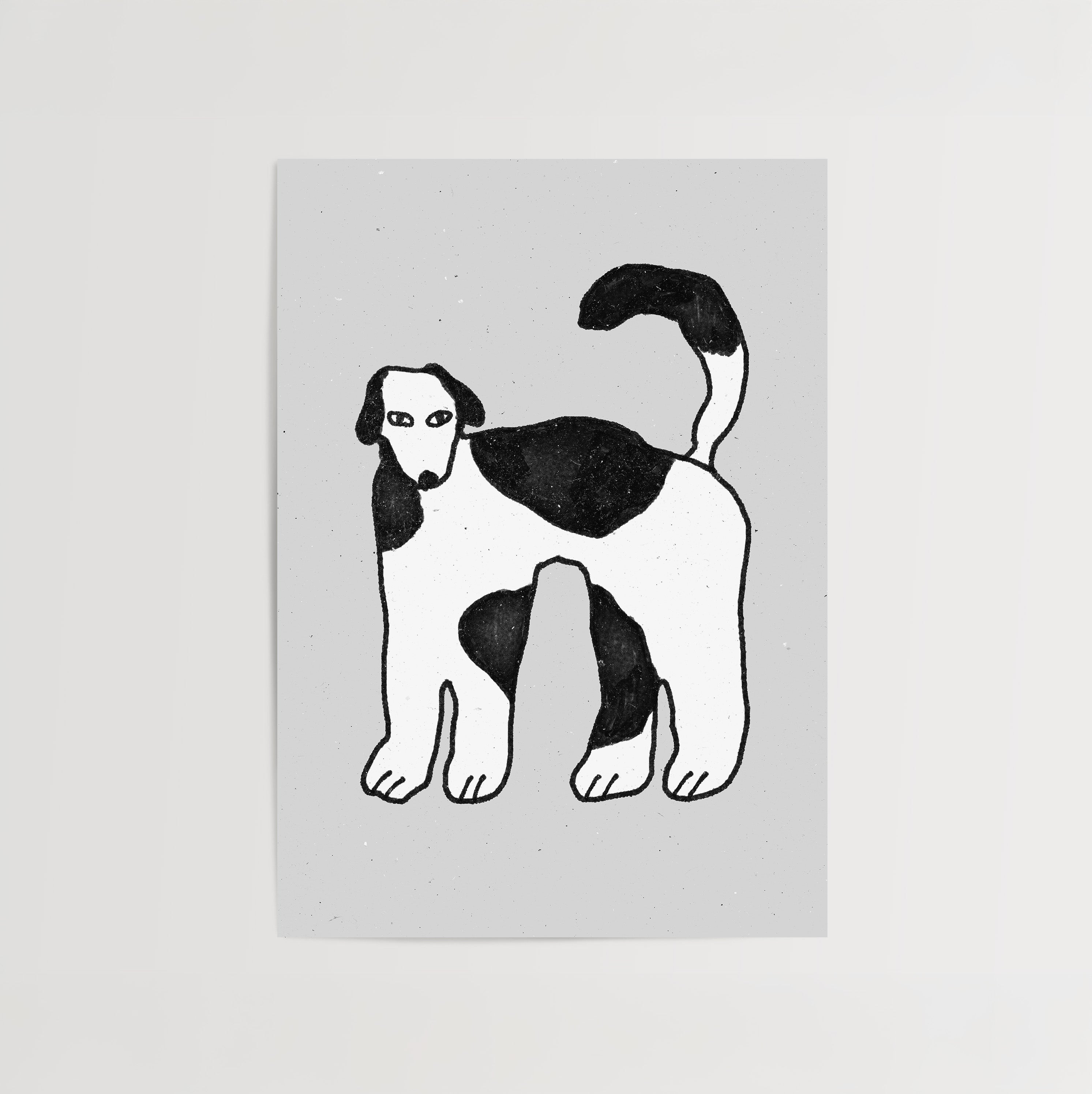 Dog Print Print de Artă