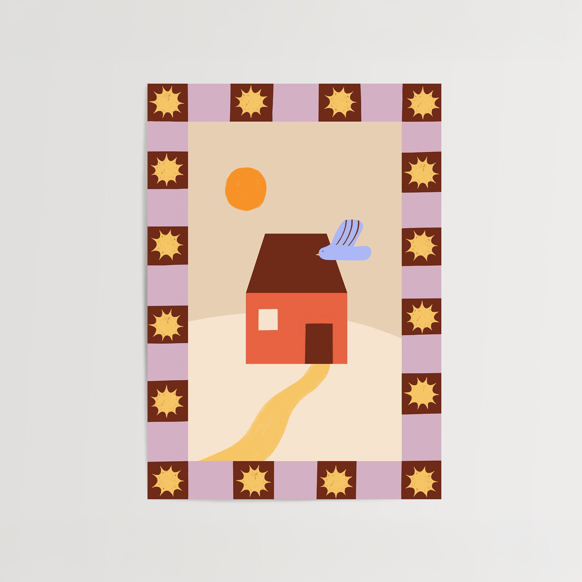 Whimsical House by Day Print de Artă