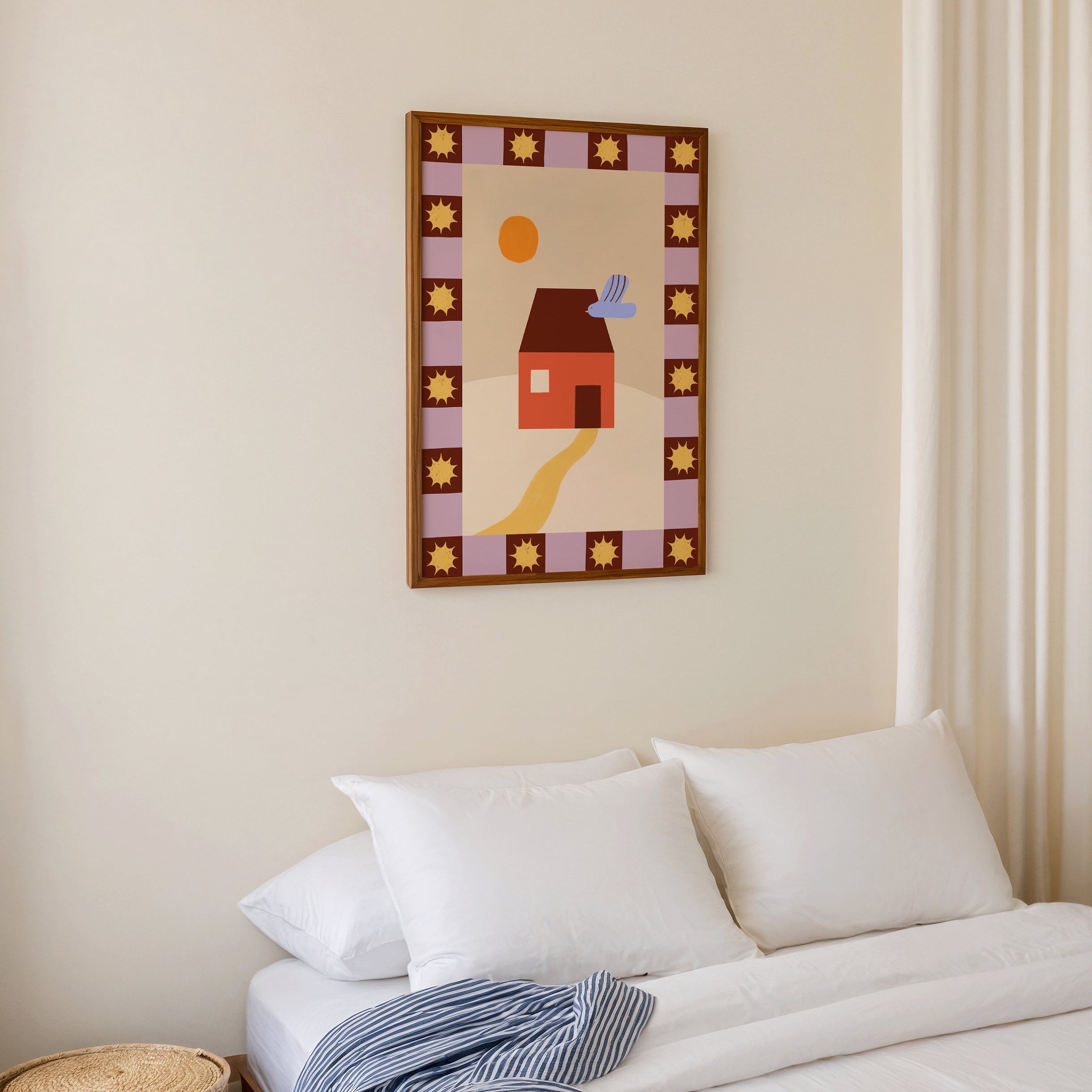 Whimsical House by Day Print de Artă