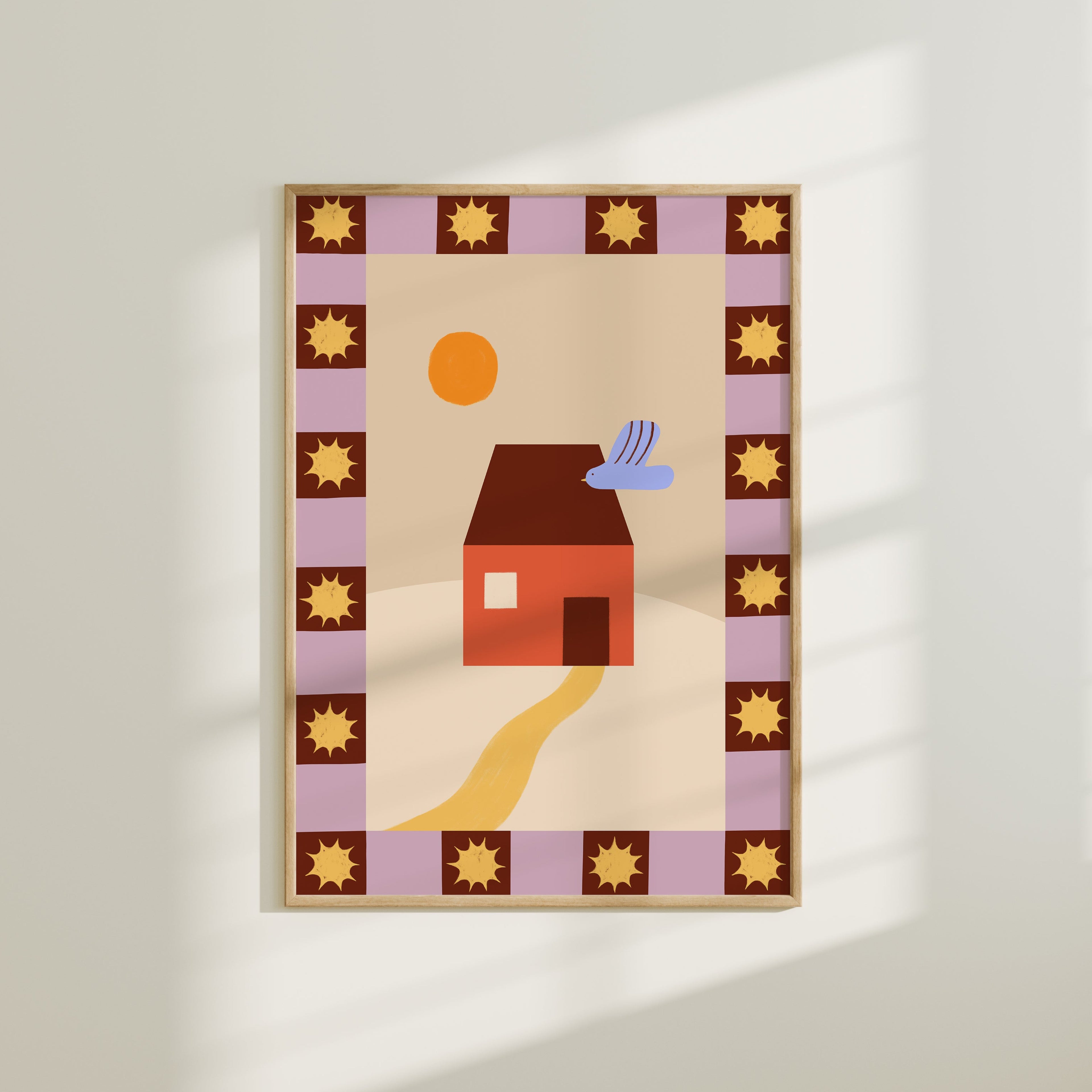 Whimsical House by Day Print de Artă