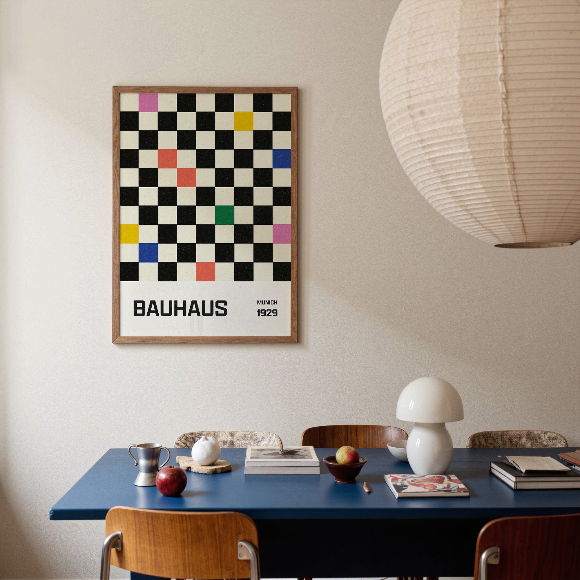 Bauhaus Checkerboard Print de Artă