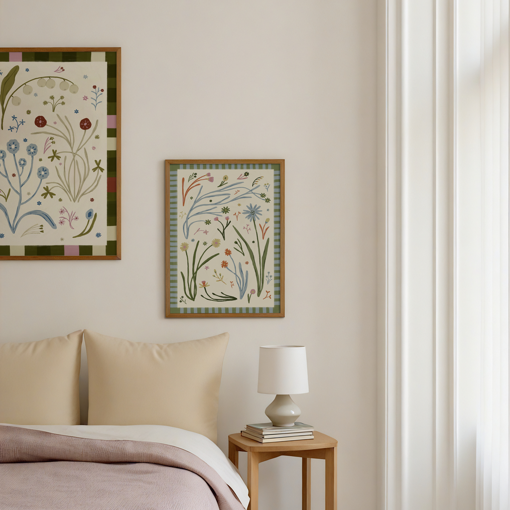 Set - 2 x Wild Flowers II Print de Artă