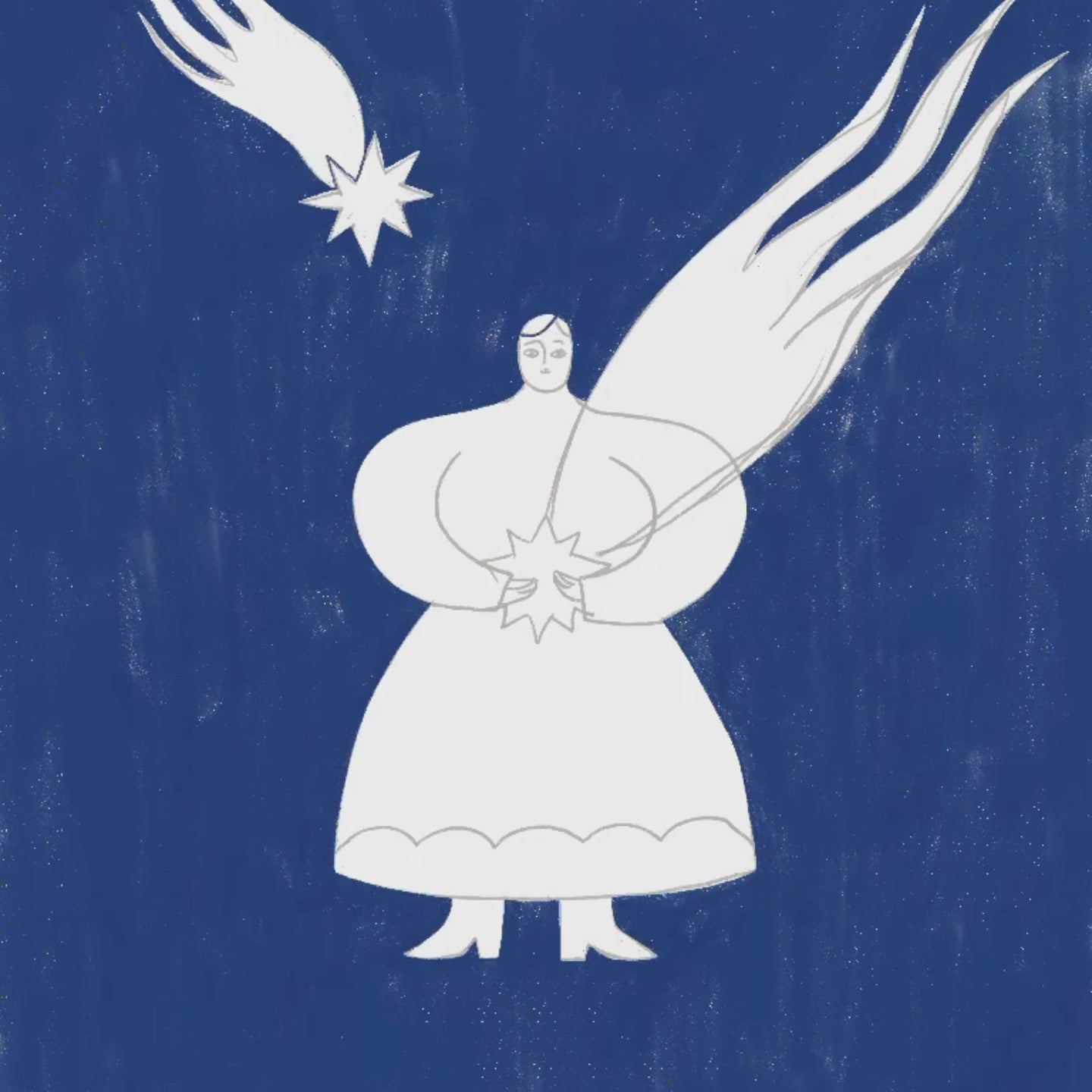 Celestial Folk -  Girl Star Guardian Print de Artă