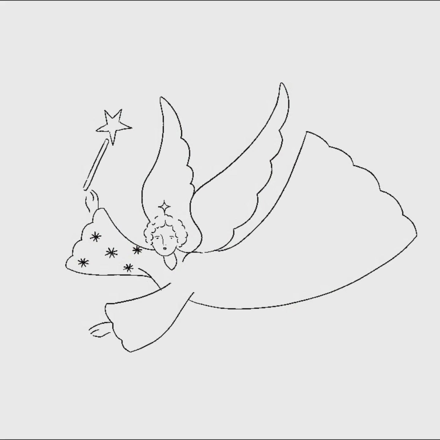 Flying Angel Print de Artă